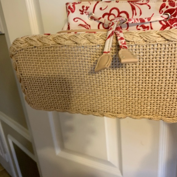Beautiful canvas and burlap purse - Picture 4 of 8